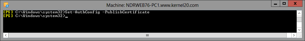 Next command should be run to publish 