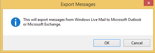 choose Microsoft Exchange as the export option and hit next