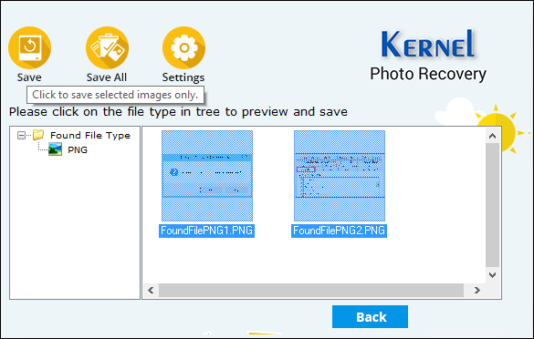 select and Save the retrieved images