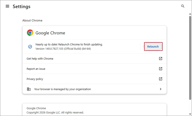 update browser