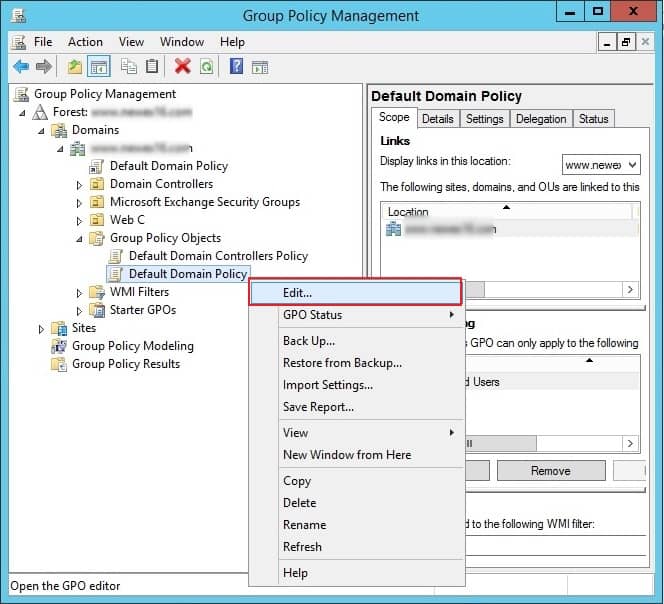 Group policy management