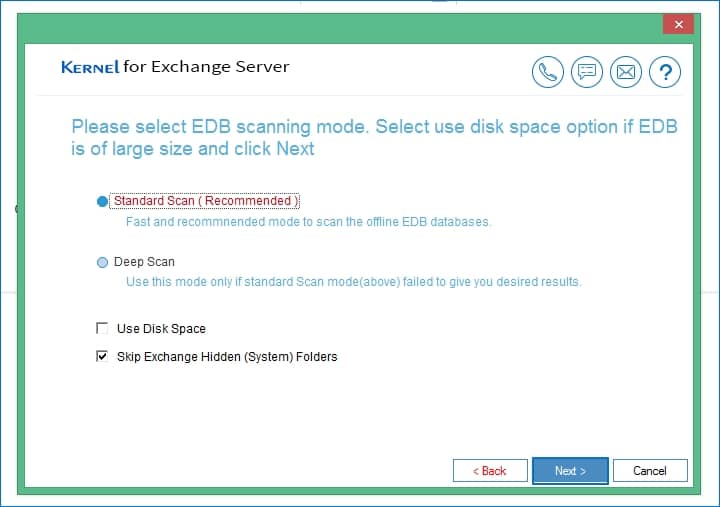 Choose a suitable scanning mode 