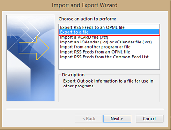 Export to a File