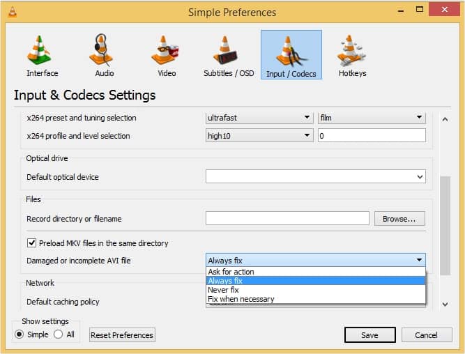  Fix option and click on the Save button