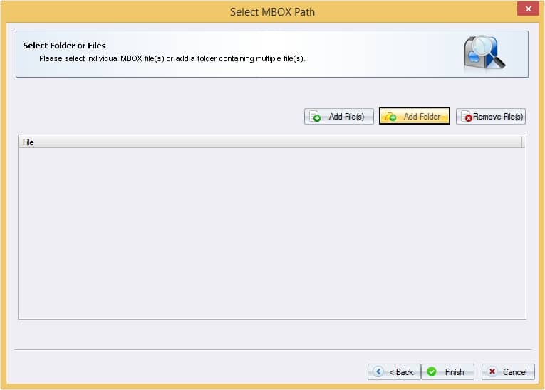click on Add Folder option