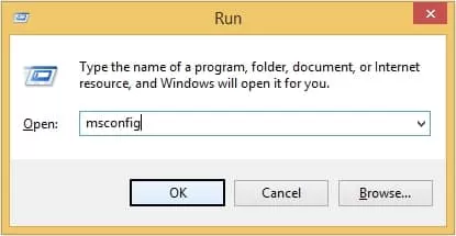 type msconfig