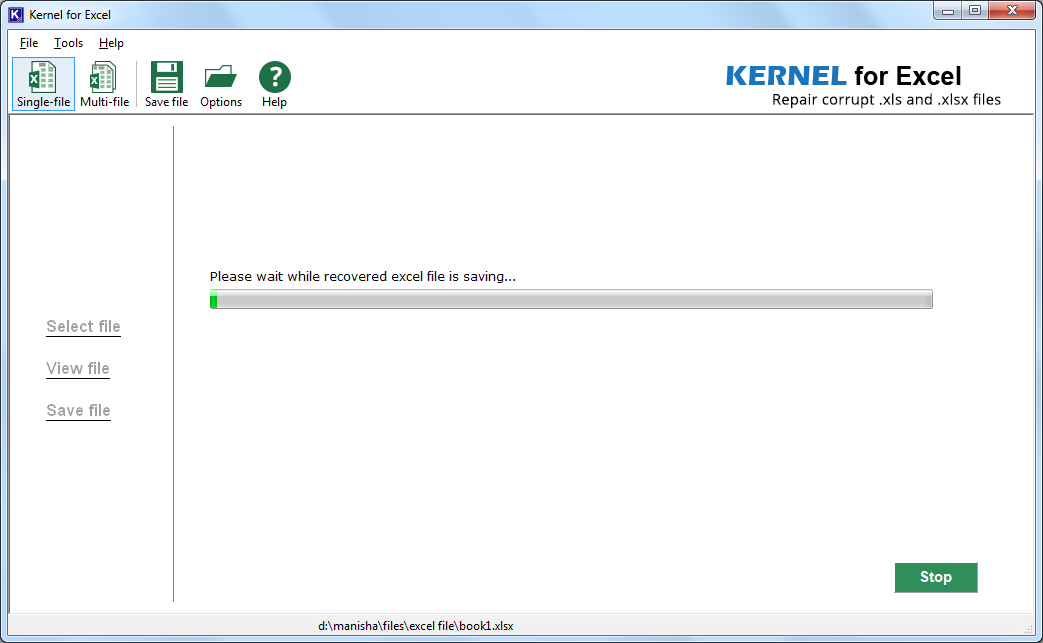 wait for the recovered files