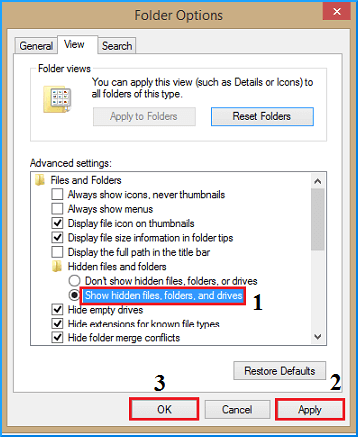 Folder Options