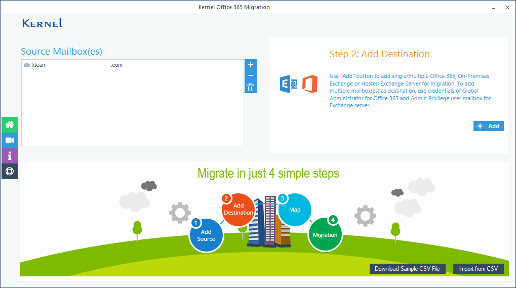 adding the source mailbox