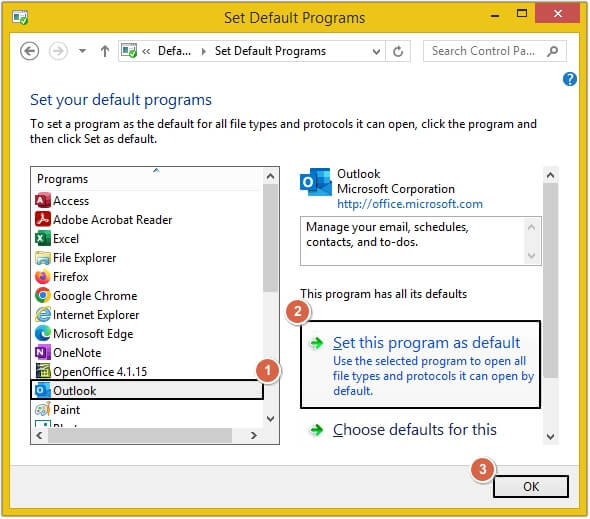select outlook