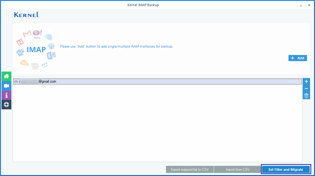 Set filter and migrate