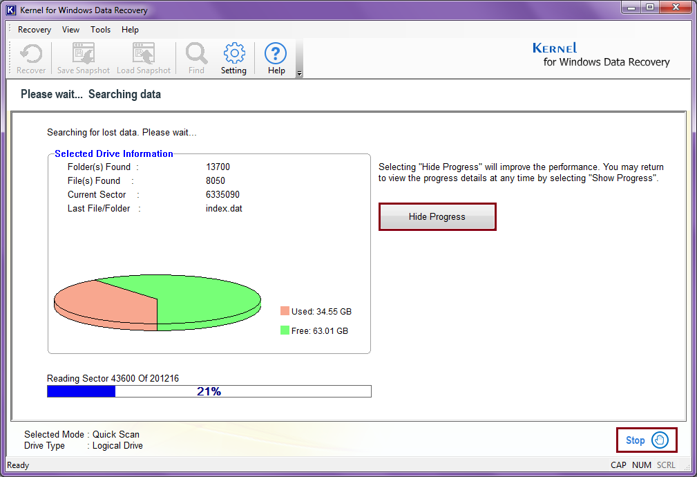 recovering Windows data