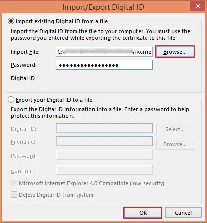provide the location of the certificate