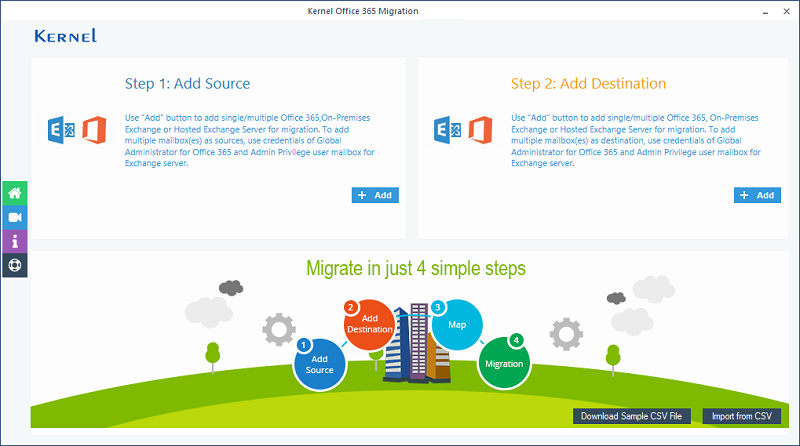 Kernel Office 365 Migration tool