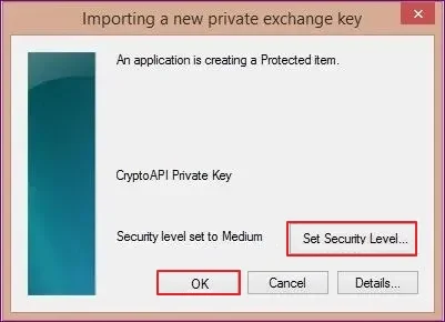 set security level