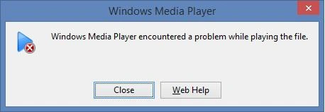 error-windows media player