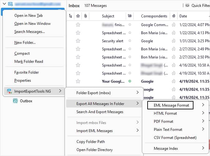 select ImportExportTools 