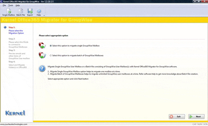 Office 365 Migrator for GroupWise