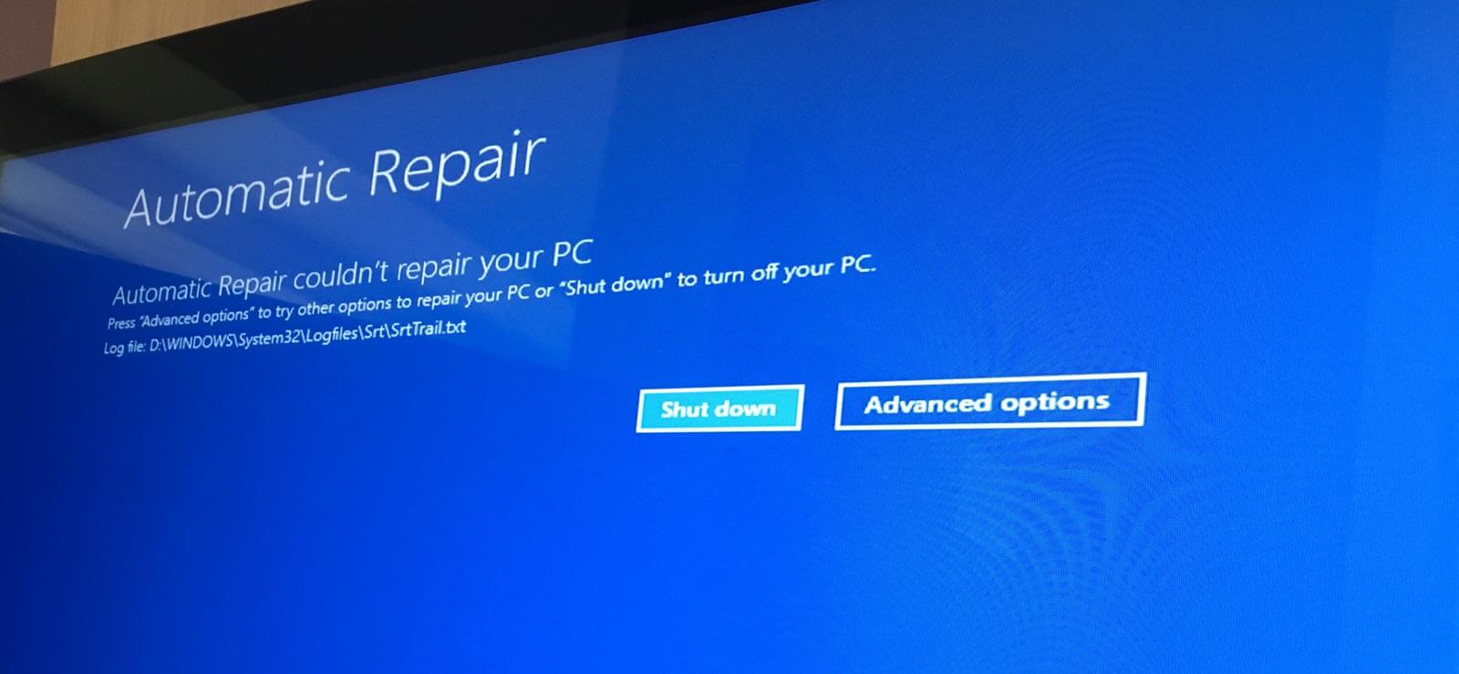 Windows Ten bloqué en réparation