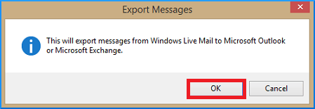 Export message