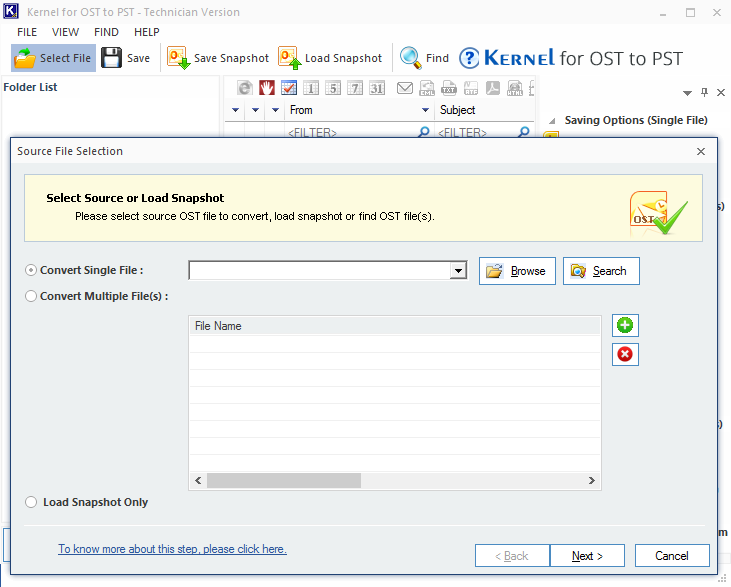 OST to PST converter