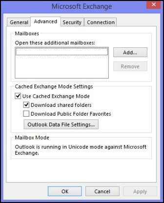 Use Cached Exchange Mode