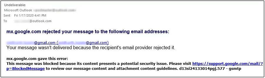 blocked attachments in Outlook