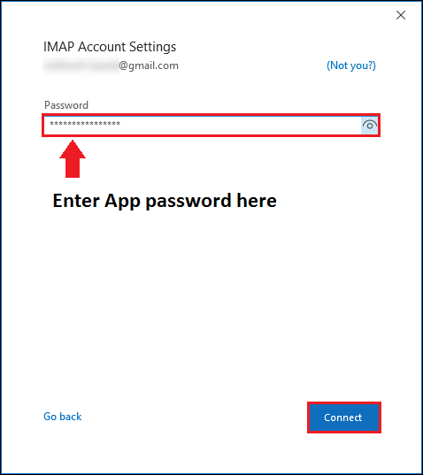 Enter the generated password