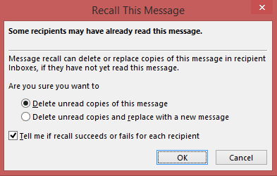 Delete unread copies