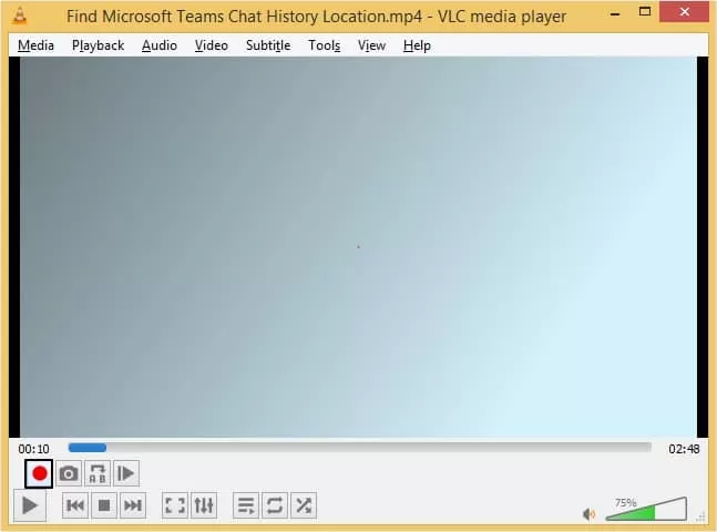 recording button