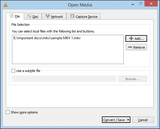add mkv files