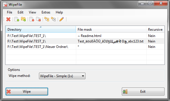 WipeFile tool