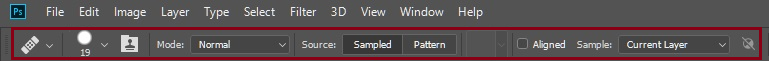 Click the brush sample