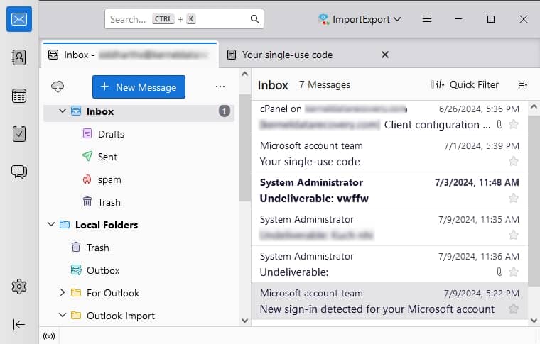 Thunderbird email client