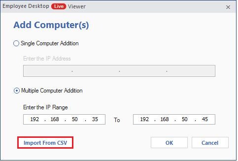 Using a CSV file method