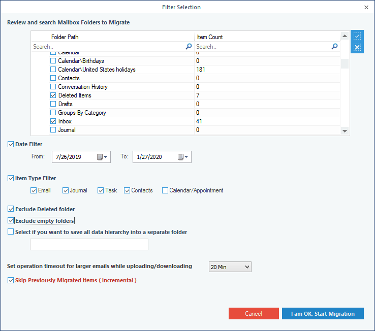 restoring mailboxes to Office 365 from PST files