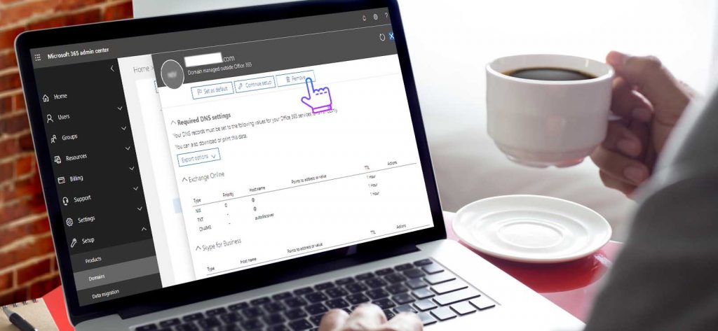 remove a domain from Microsoft Office 365