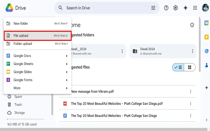 add the password protected pdf file 