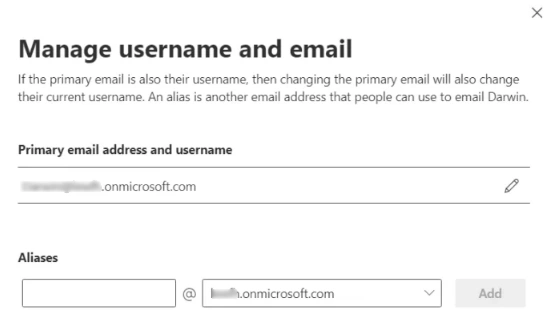 change the domain name