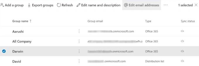 click Edit Email Address