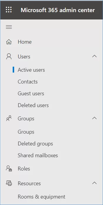 follow Groups in the Office 365 admin center