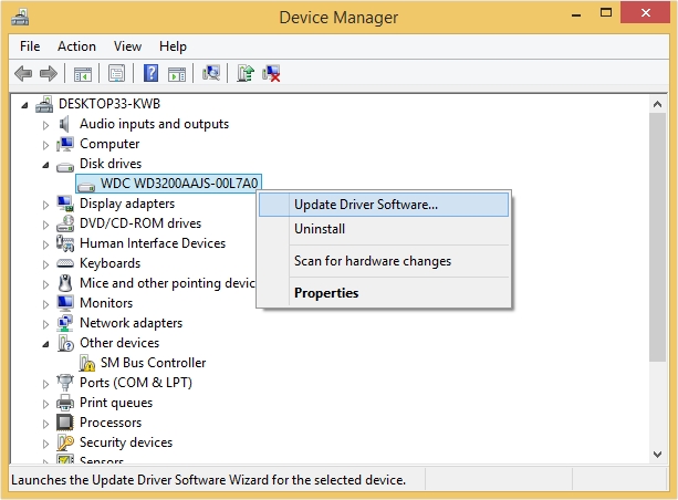 Update Driver Software
