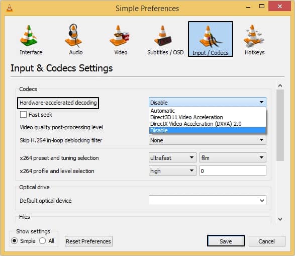 Fix Scrambled Video Playback in VLC Player