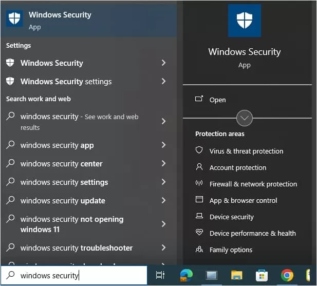 windows security