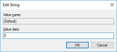 Edit String dialogue box