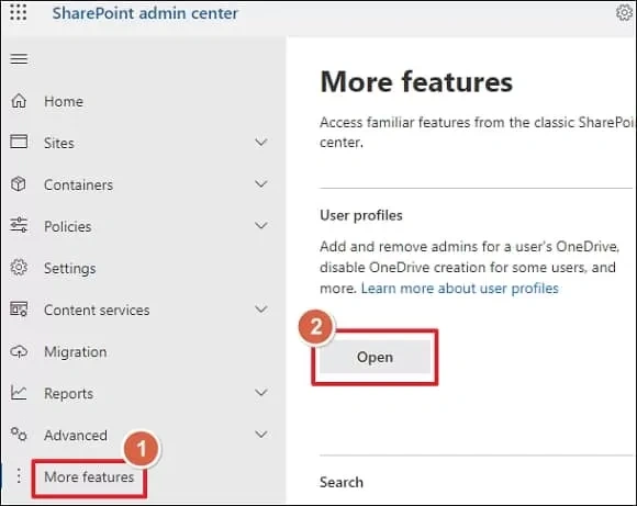 select more features and click open