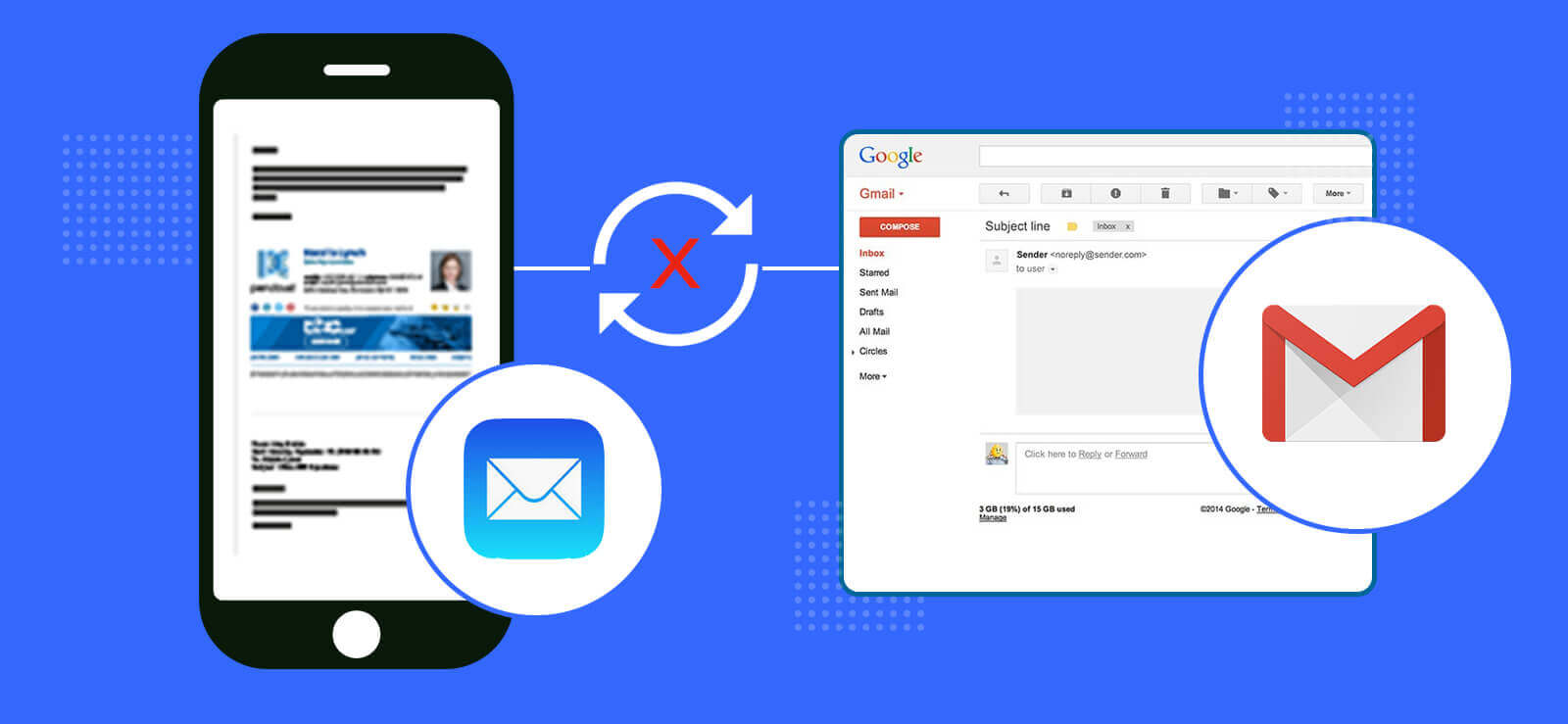 gmail detuvo el negocio en mac mail