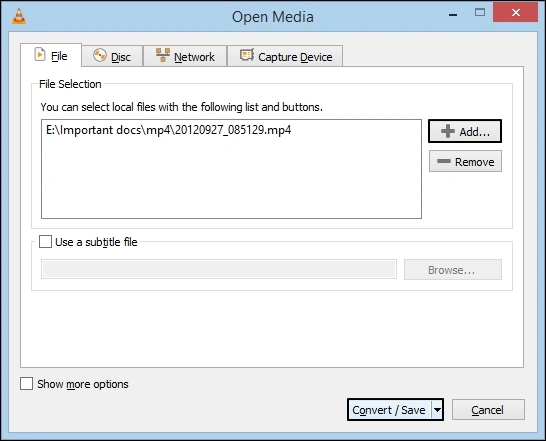 add MP4 file