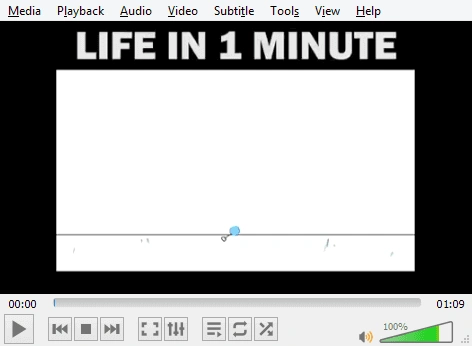 video start playing in VLC