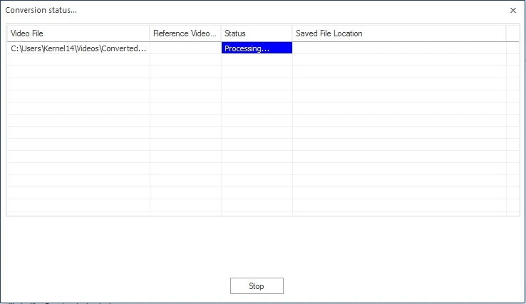 conversion process start